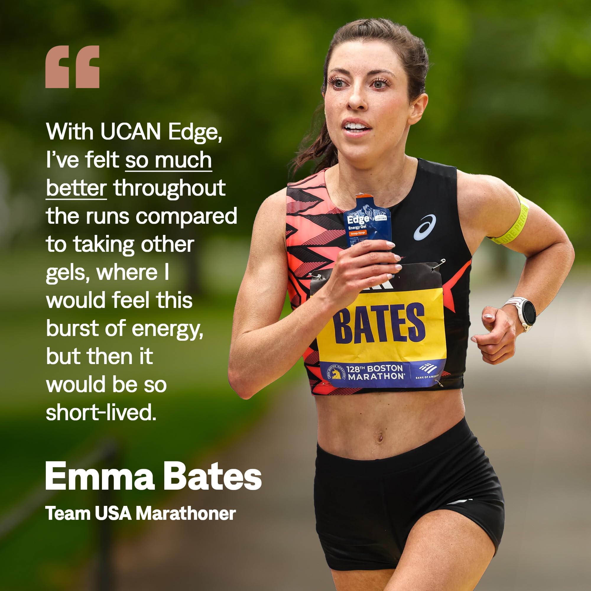 UCAN Edge 2-ounce packet supports pre and intra workout fueling