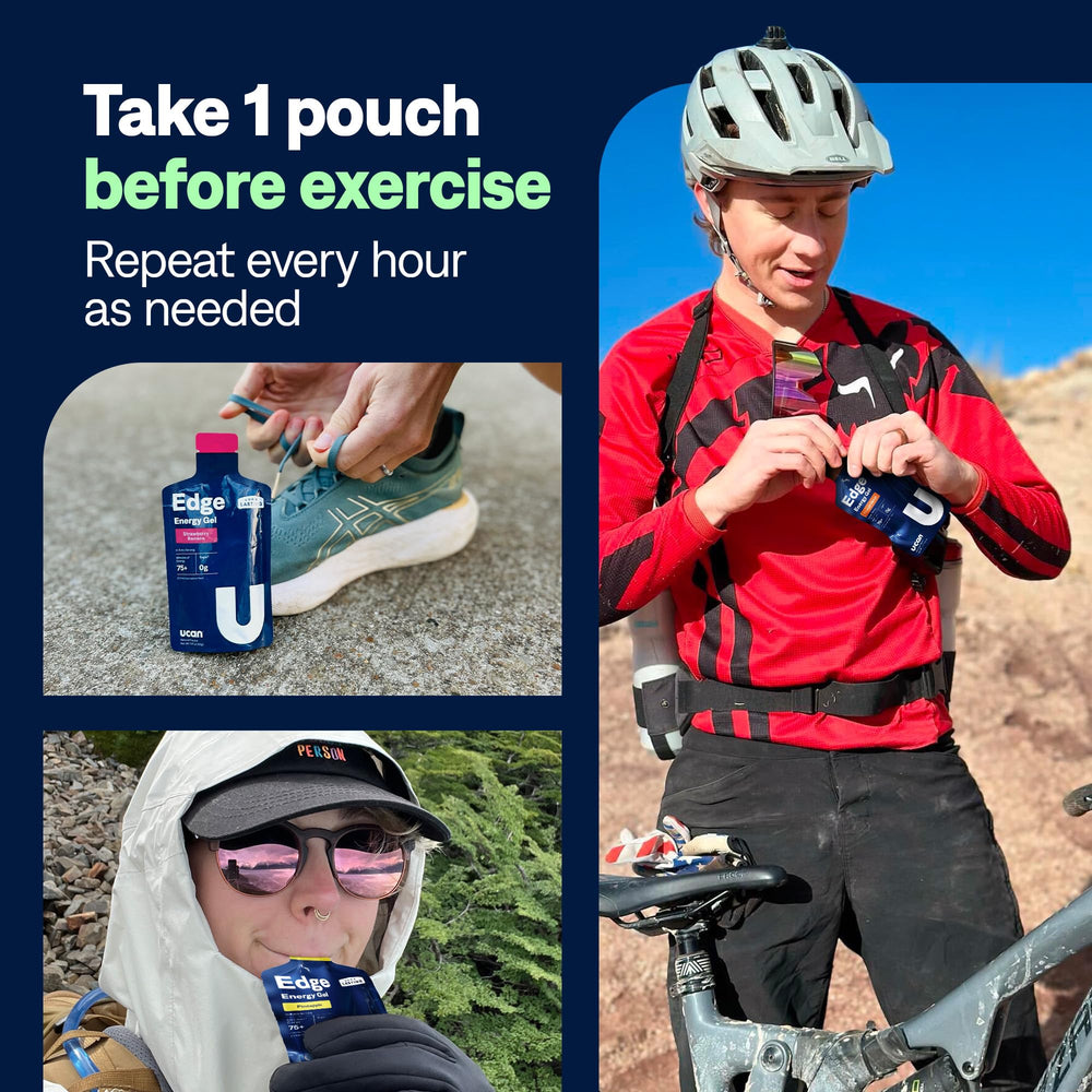 UCAN Edge travel-friendly pack ready for workouts.