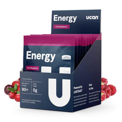 UCAN Energy Powder Cran-Raz tub for sustained pre-workout energy