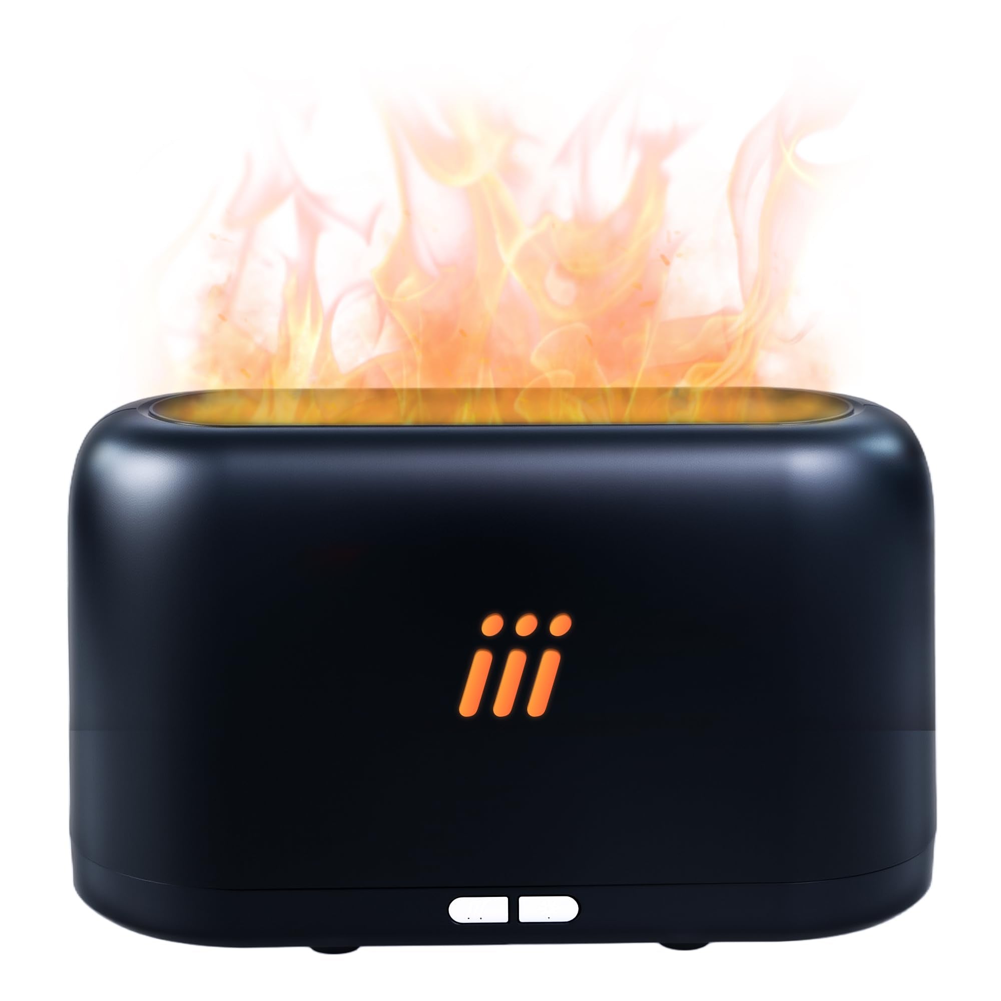 UCW Essential Oil Diffuser with flame effect creates a warm home or office ambiance.