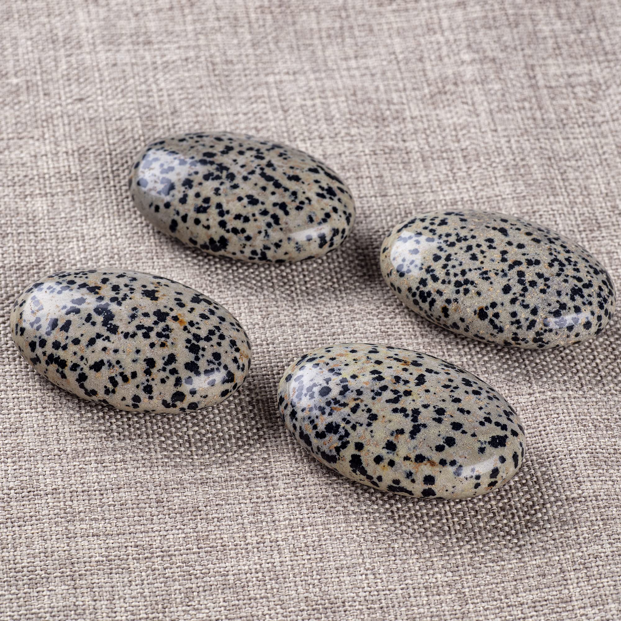 UFEEL Dalmatian Jasper pocket crystal ideal for calming routines on the go