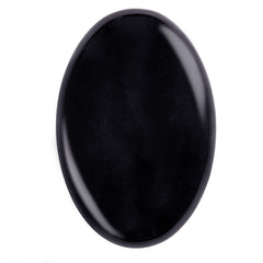 Piedra palma ovalada UFEEL de obsidiana negra para meditación y calma.