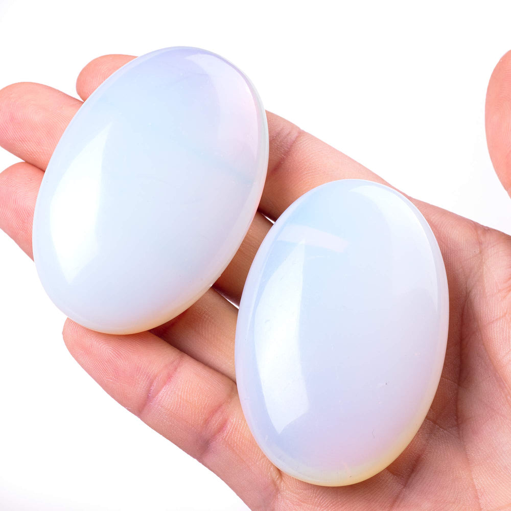 UFEEL Opalite palm stone in pocket size for on-the-go calm.