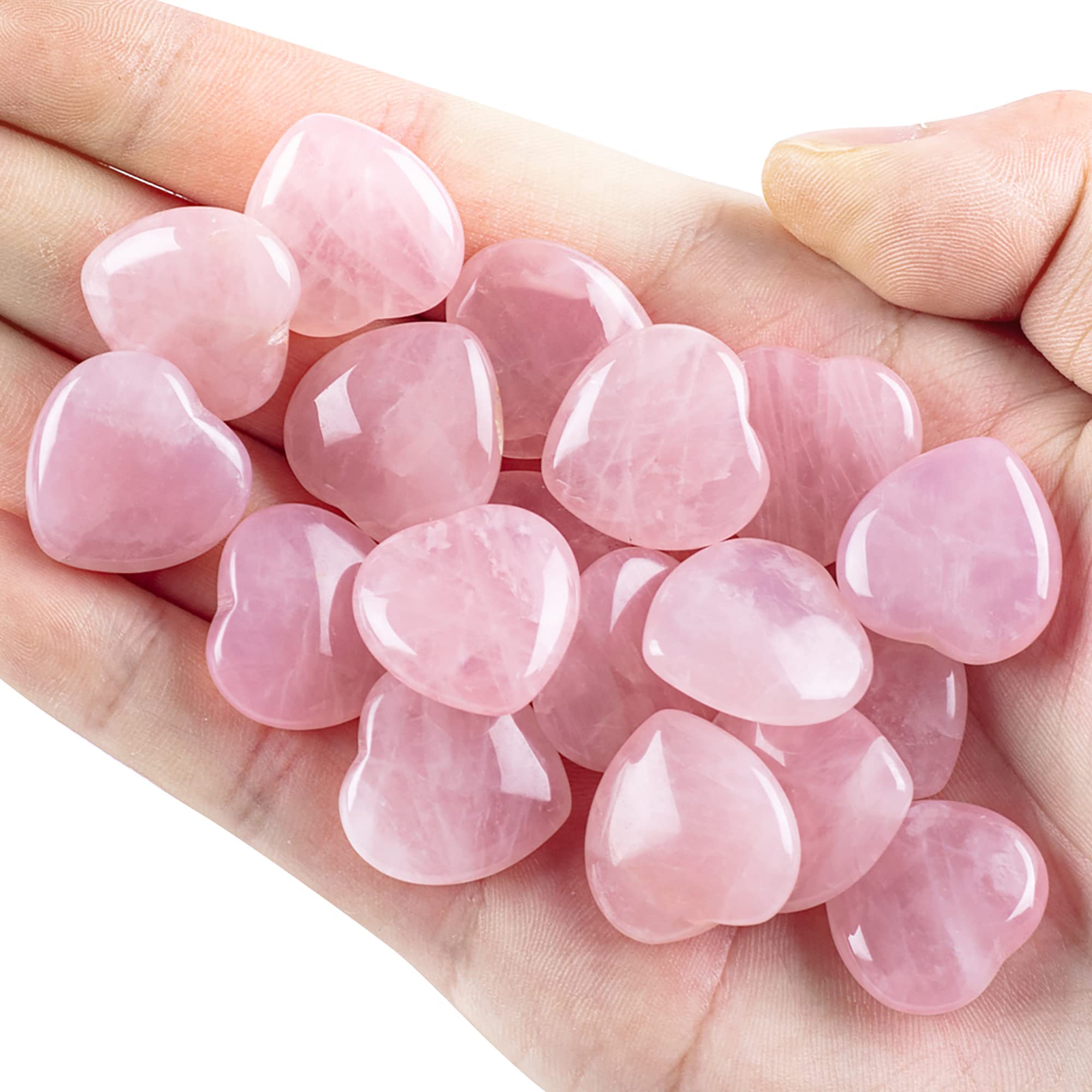 UFEEL rose quartz heart crystals for calming energy and mindful moments.
