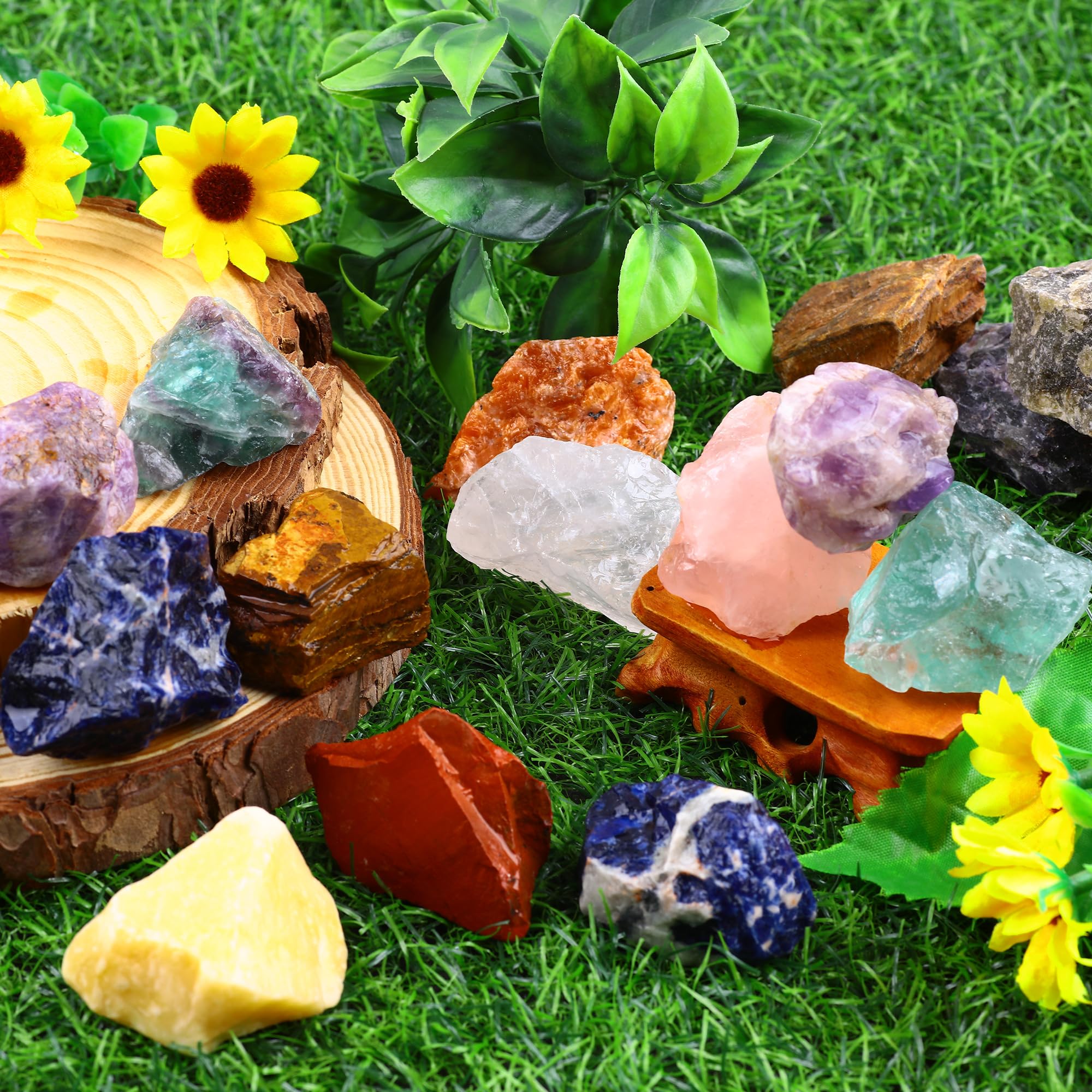 UFEEL rough stone bulk average 1.25 inch for artistic decoration.