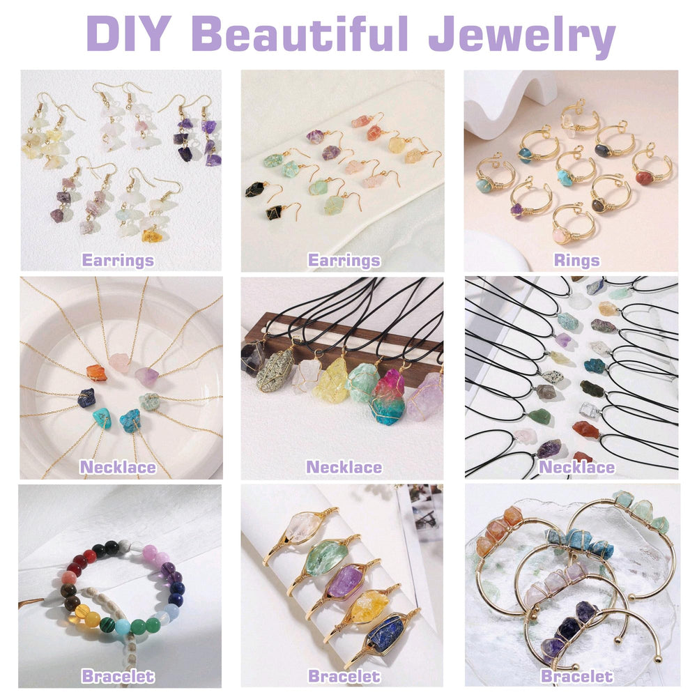 UFEEL rough stone bulk decorative display and DIY projects.
