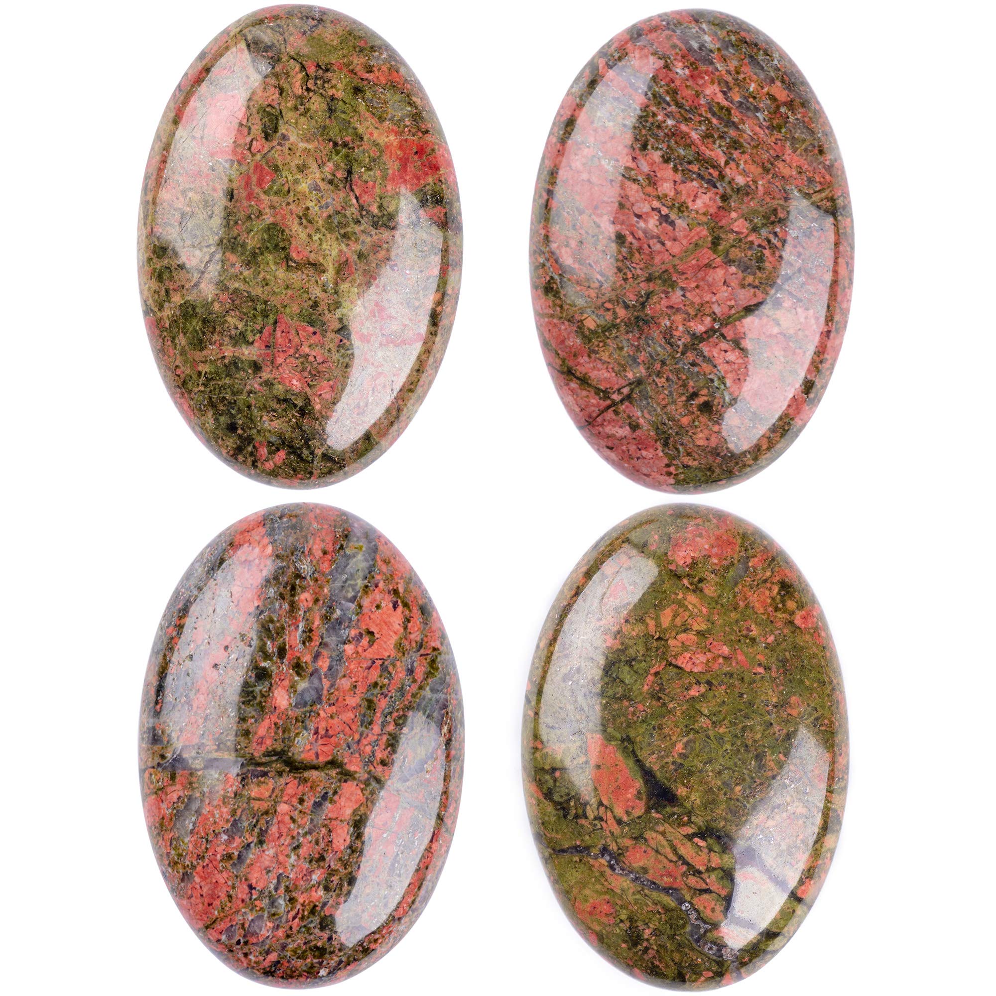 UFEEL Unakite palm stone carried in pocket for everyday stress relief.