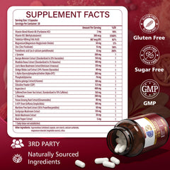 UIMISX brain supplement bottle label signaling quality for daily cognitive support.