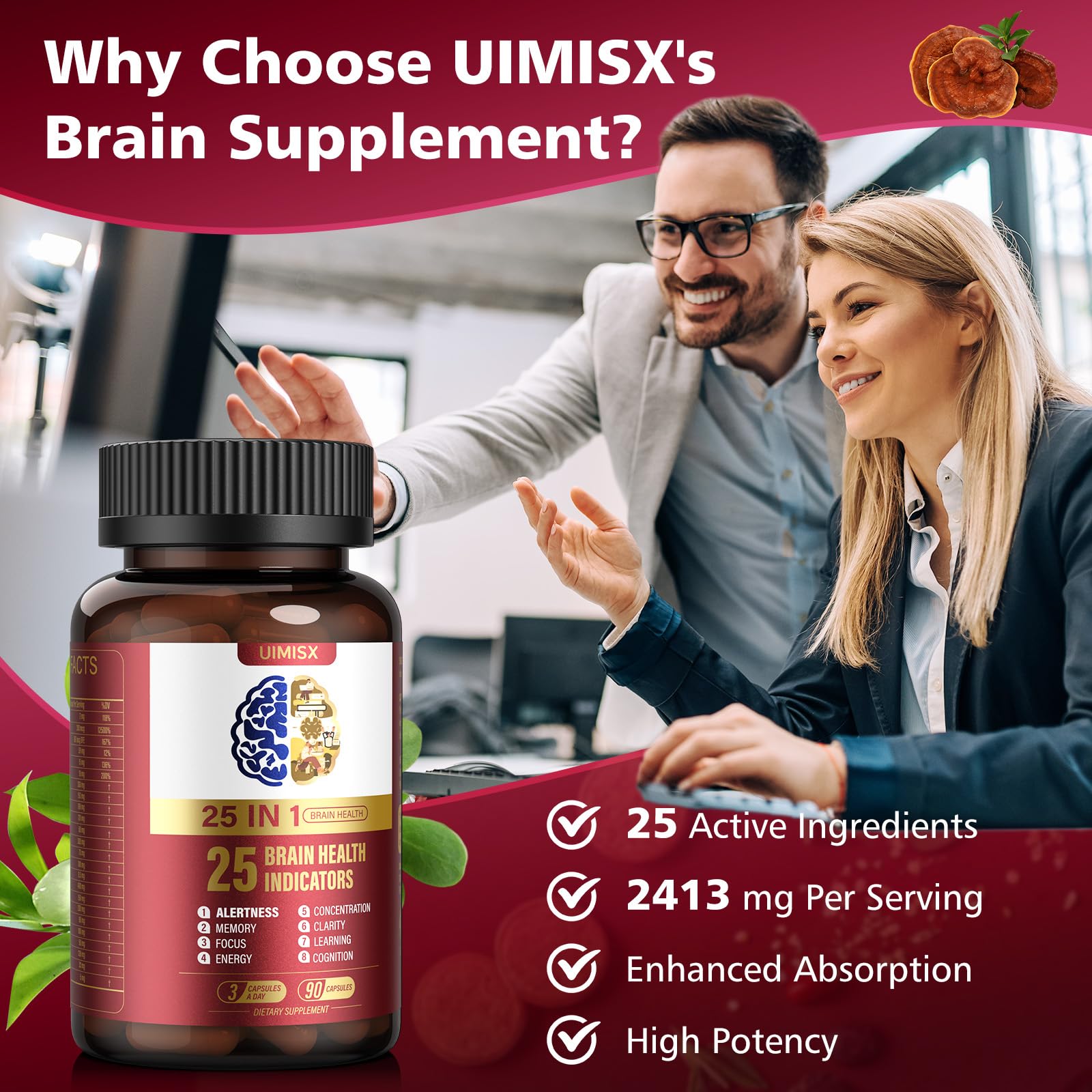 UIMISX Ginkgo Biloba and Rhodiola visuals for focused performance.
