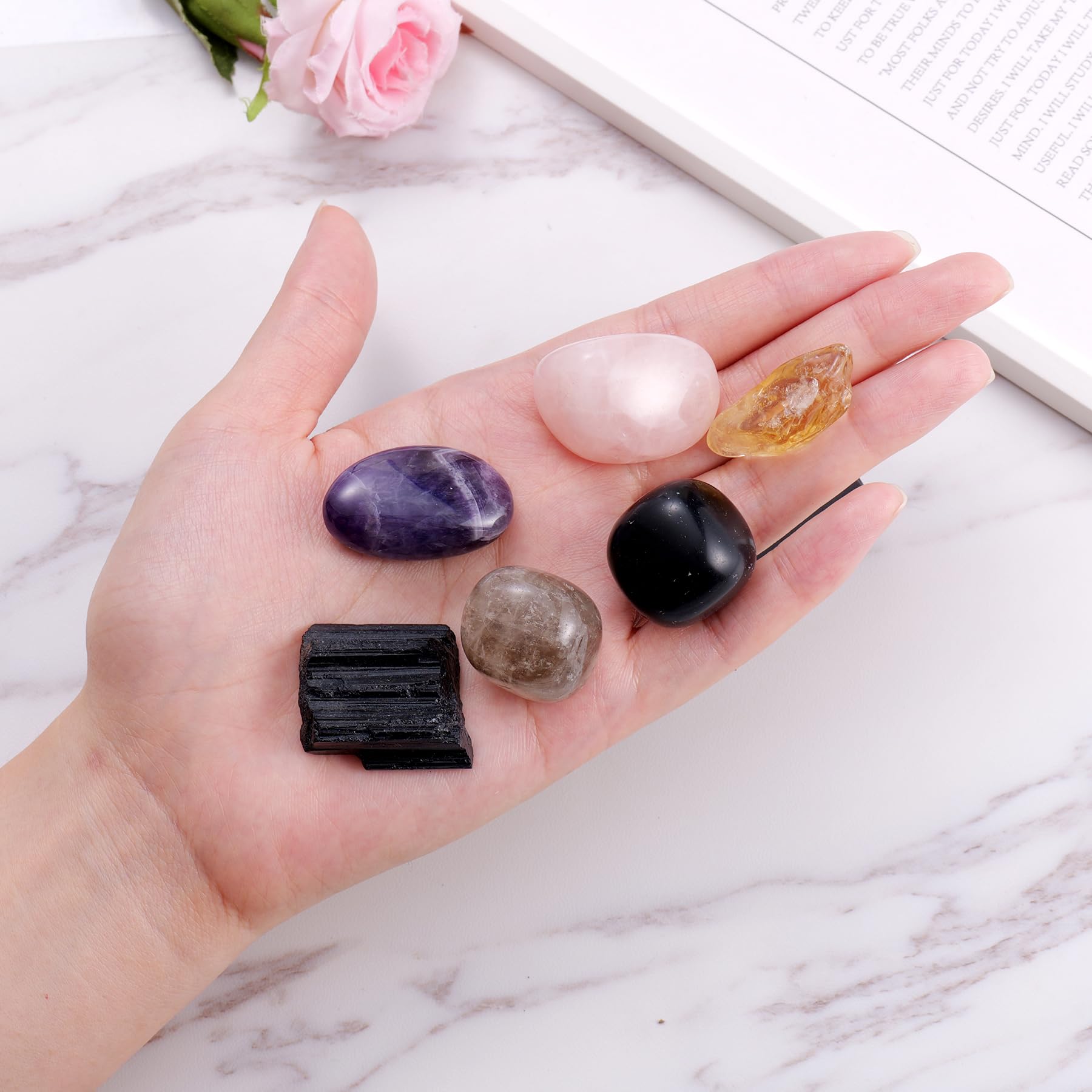 Ukodnus House Protection Crystal Set with obsidian for shielding negative energy