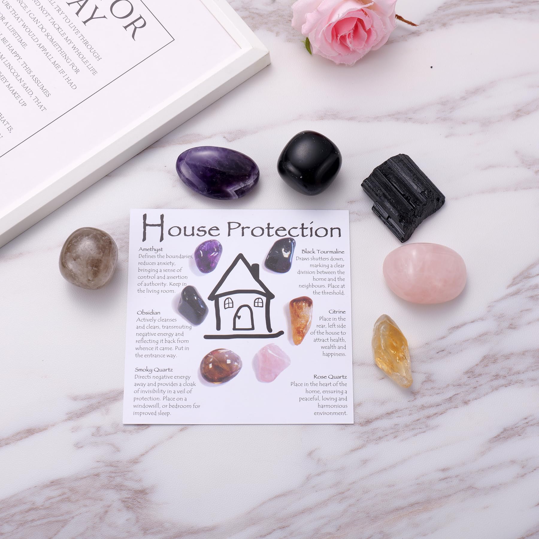 Ukodnus Rose Quartz crystal for loving energy and peaceful spaces