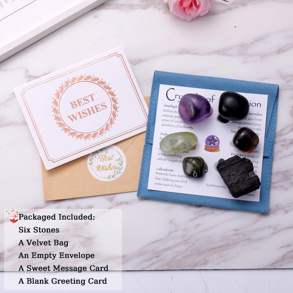 Ukodnus Protection Crystal Set Obsidian for solid protection and energetic clarity.
