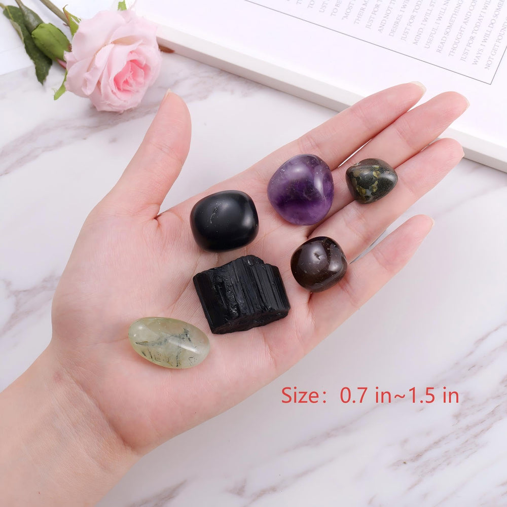 Ukodnus Protection Crystal Set Smoky Quartz for grounding and negativity reduction.