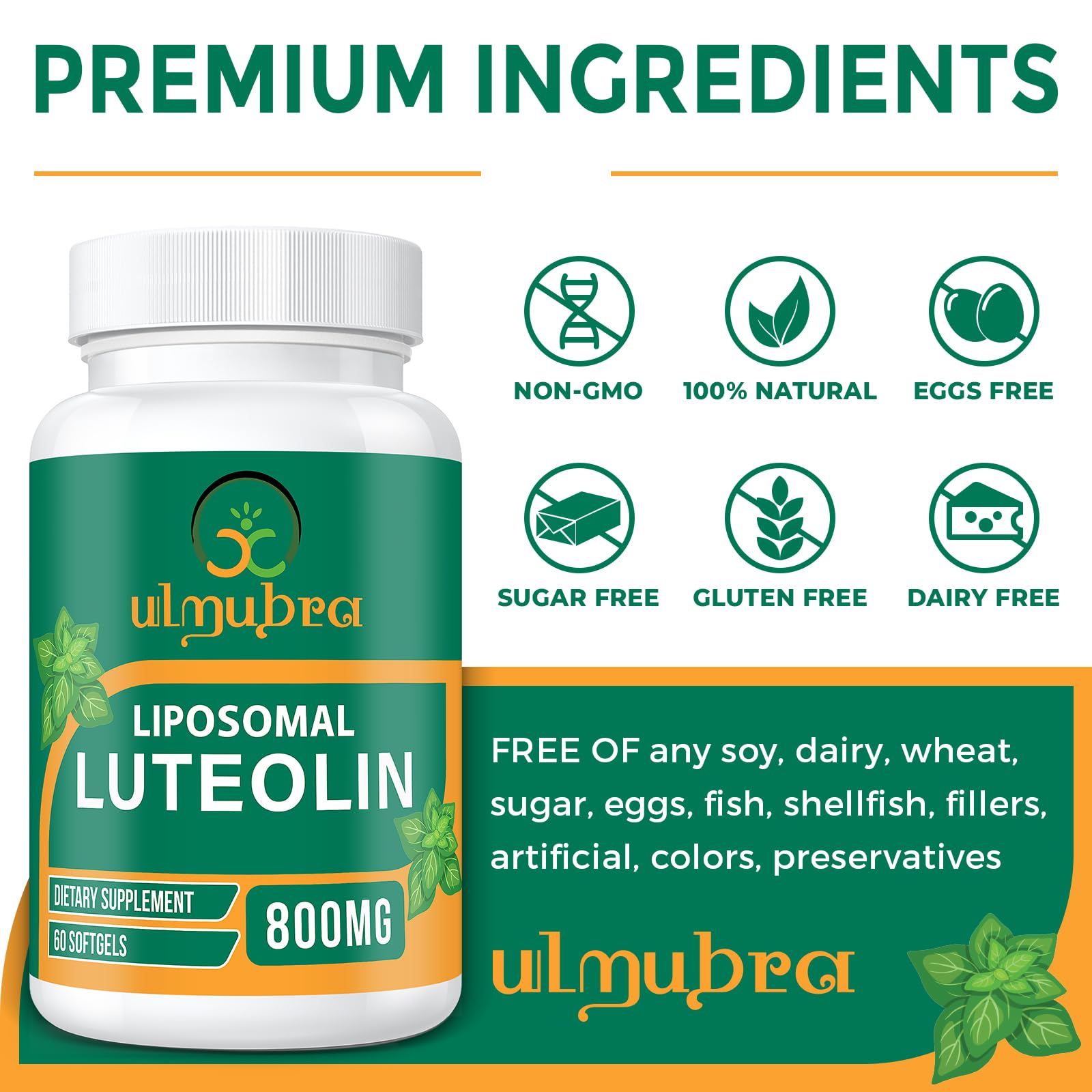Ulmubra USA-made seal on packaging communicates trusted quality.