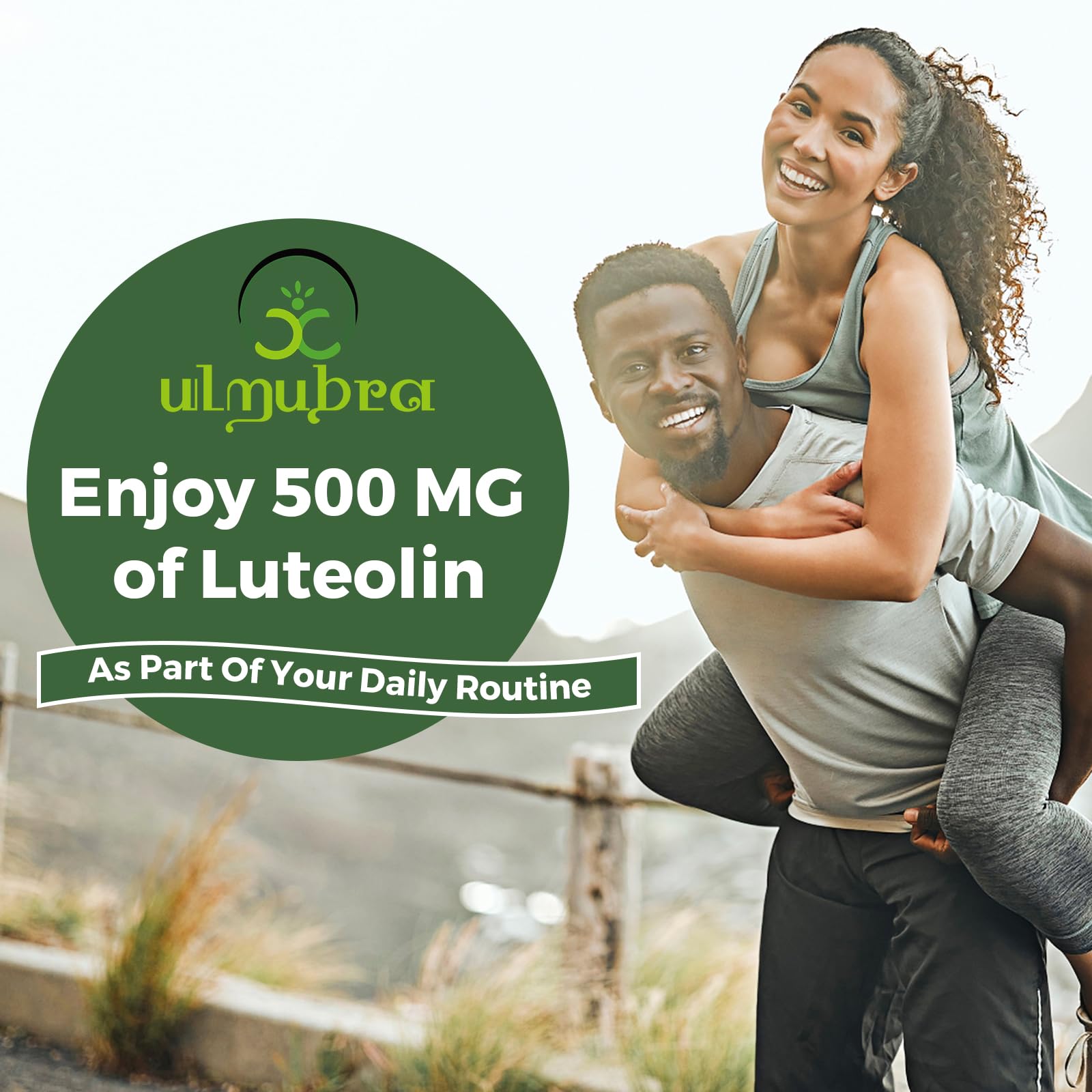 USA-made Ulmubra Luteolin bottle signals trusted sourcing and quality.