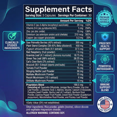 ULTALIFE Beta-Sitosterol capsules close-up supports urinary health.