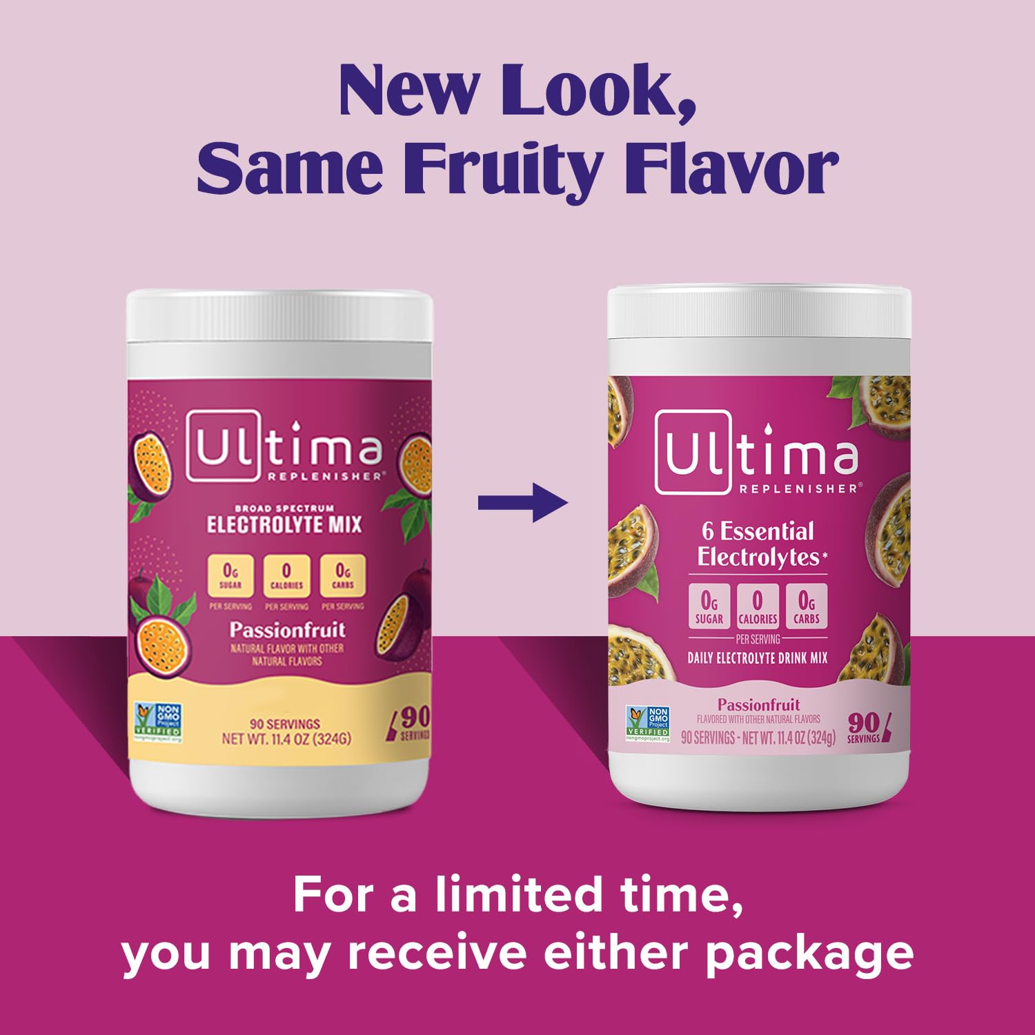 Close-up of Ultima Replenisher label showing six key electrolytes
