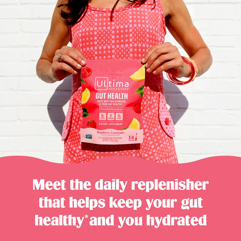 Pouring Ultima Replenisher into water for hydration