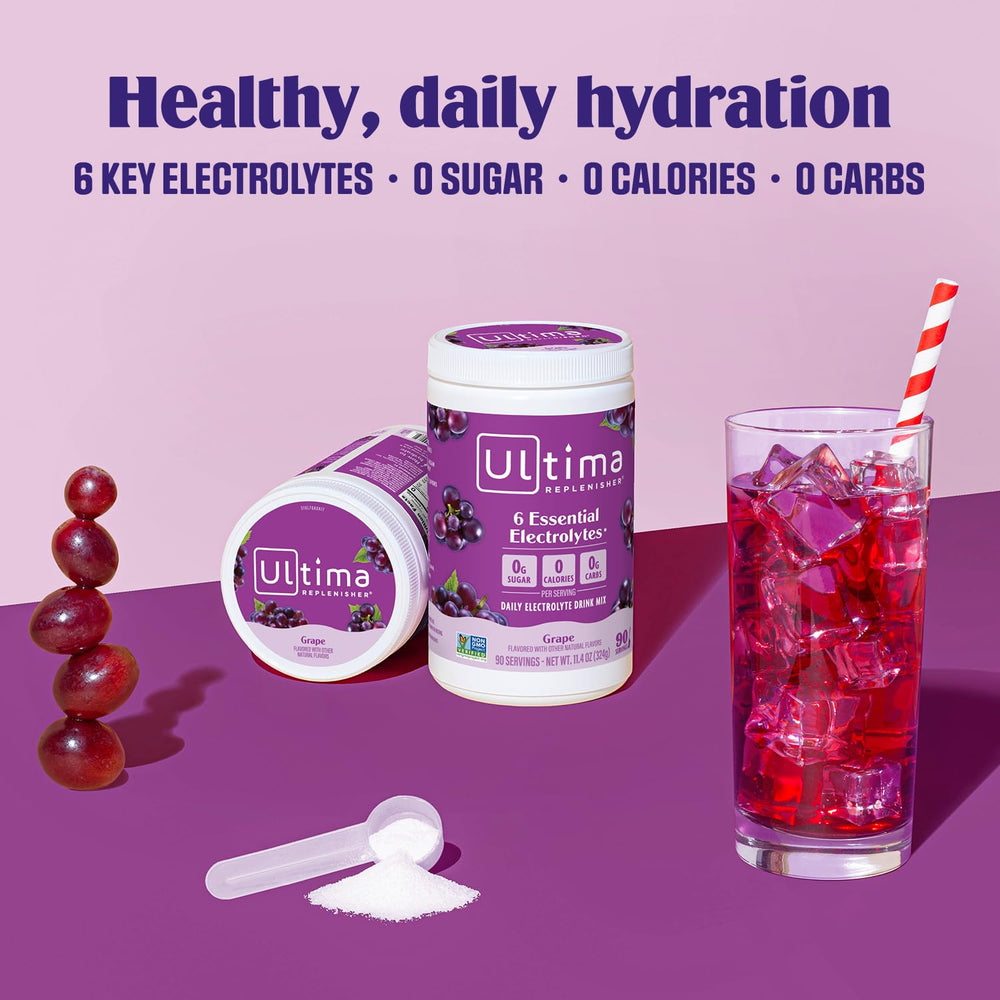 Stirring Ultima Replenisher into cold water with ice for quick hydration.