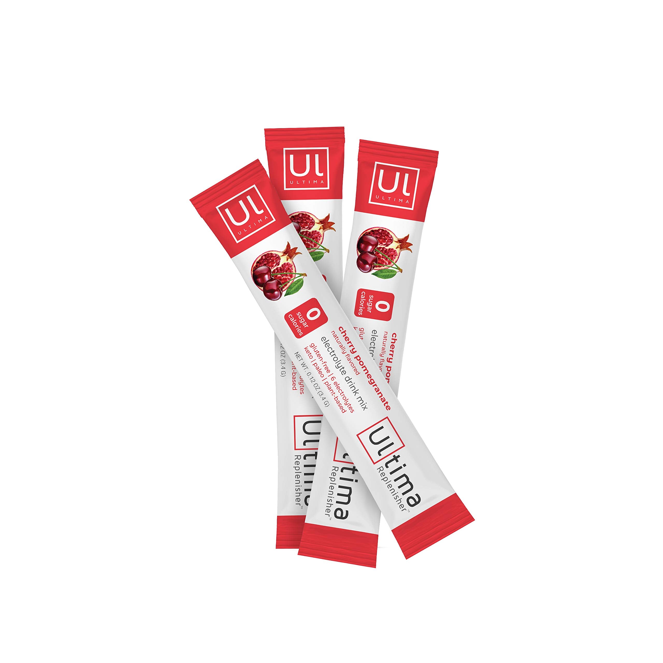 Ultima Replenisher etiqueta con ingredientes veganos y sin gluten