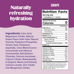 Ultima Replenisher grape pour into water for quick zero calorie hydration