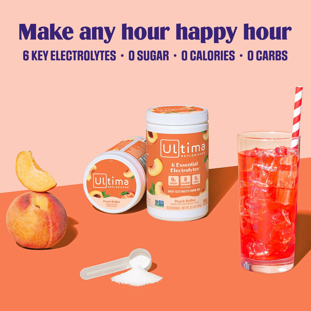 Ultima Replenisher Mocktini scoop in water demonstrates quick electrolyte boost