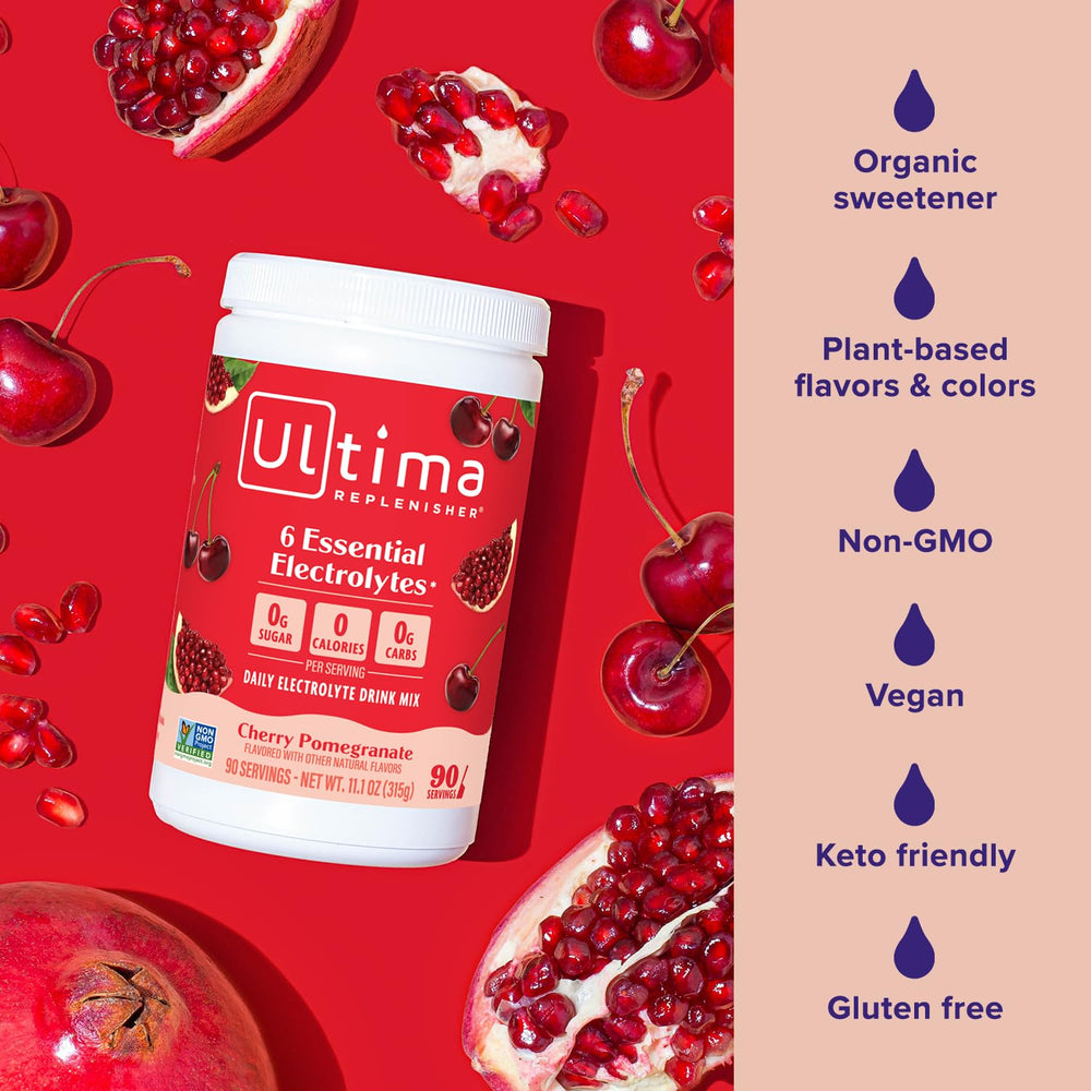 Ultima Replenisher organic stevia sweetener being used in the mix for natural flavor.