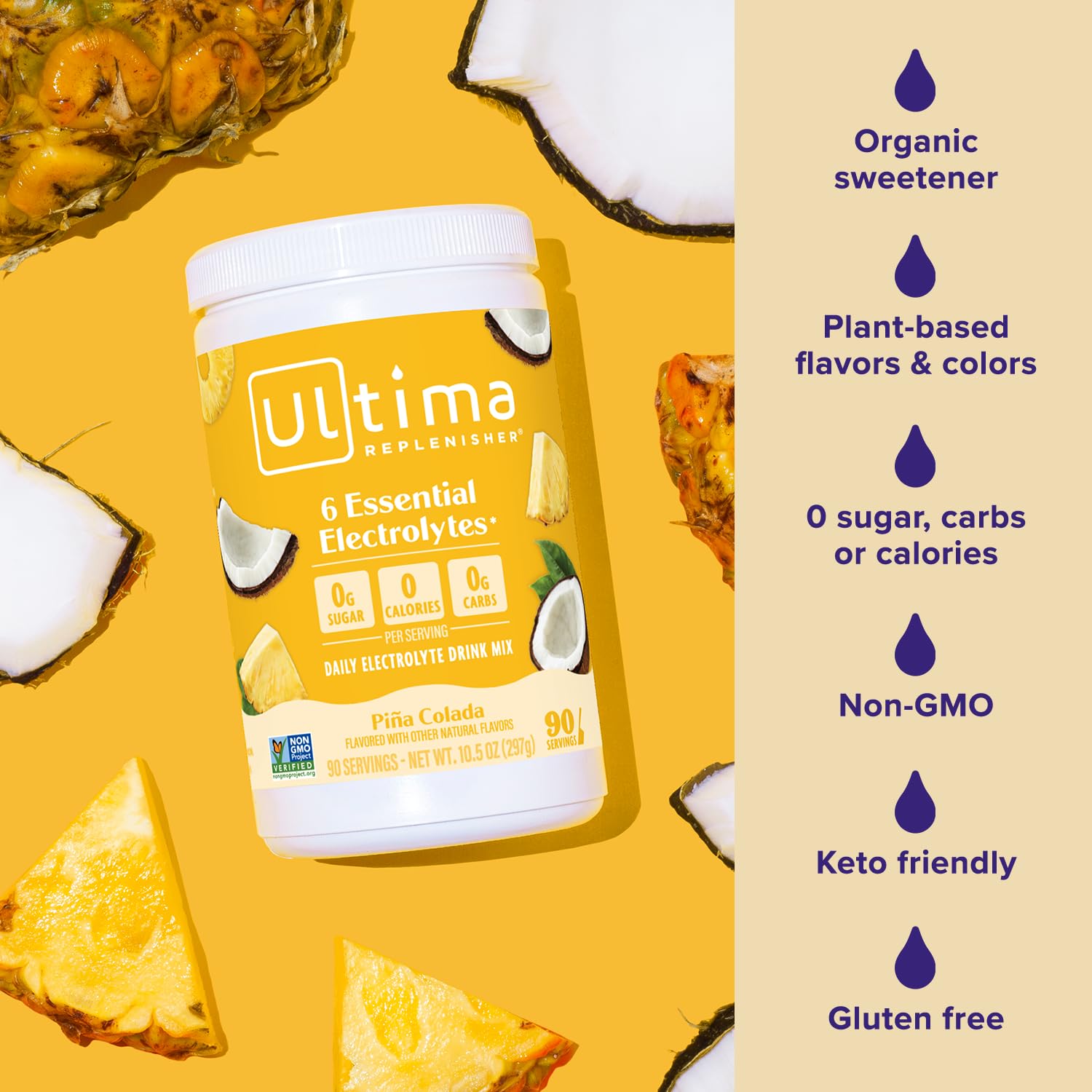 Water with Ultima Replenisher powder mixed for fast hydration.