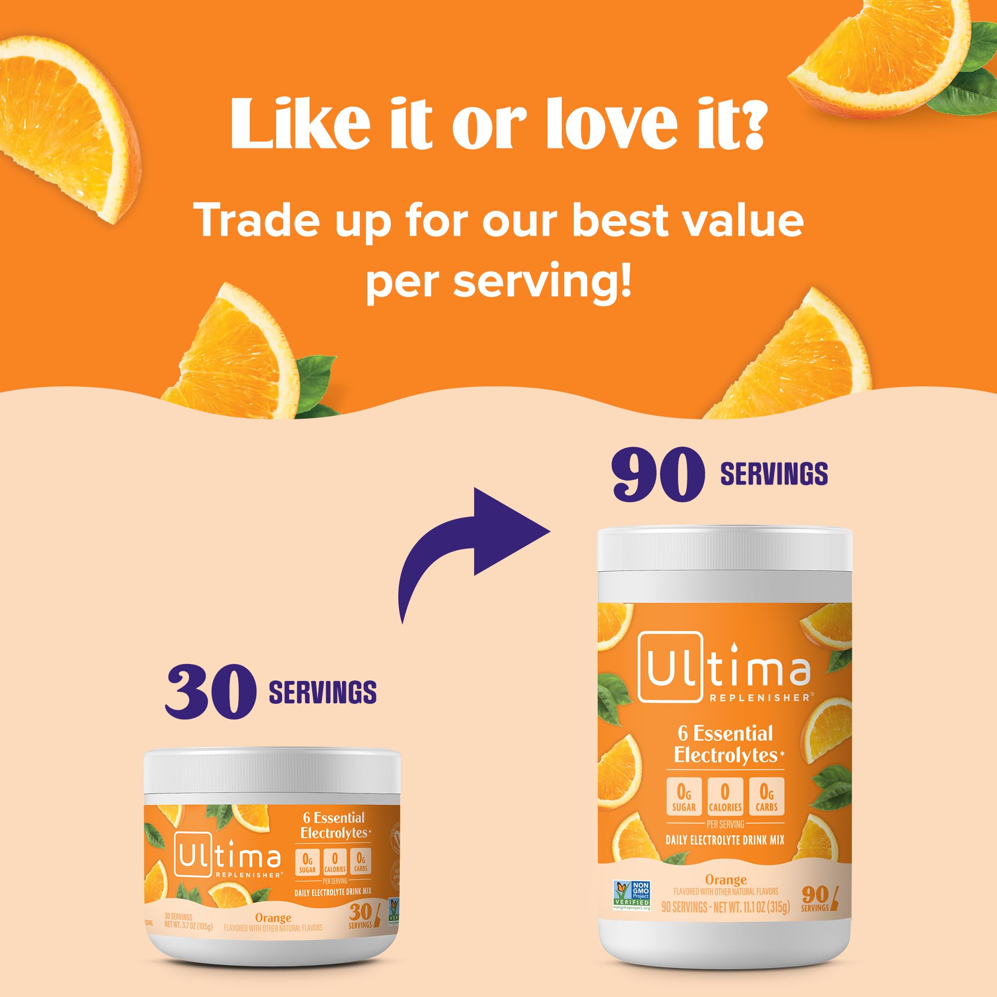 Vegan and keto-friendly certifications visible on Ultima Replenisher packaging.