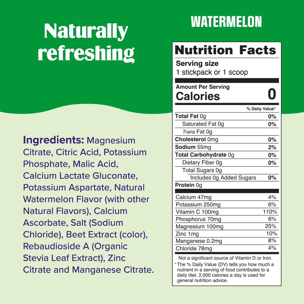 Pouring Ultima Replenisher watermelon electrolyte into a glass for hydration.
