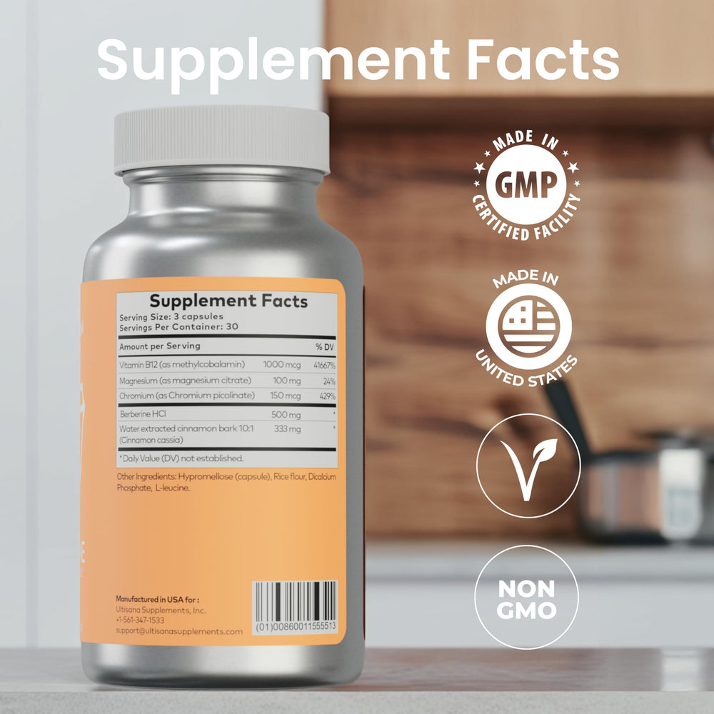 Ultisana Diaberine minerals panel highlights magnesium and chromium