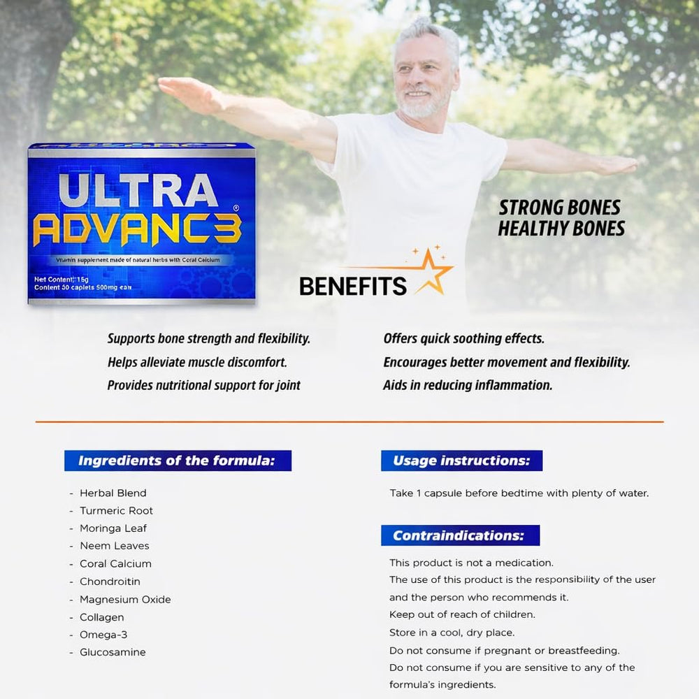 Ultra Advance 3 Blue packaging design shows product identity and trust.