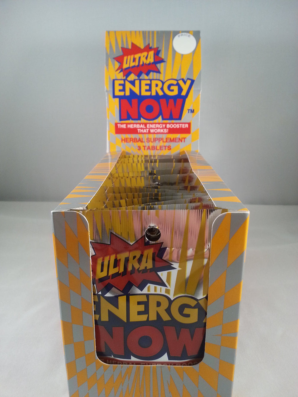 Ultra Energy Now 3 tablets each, easy daily boost for workouts or study sessions.