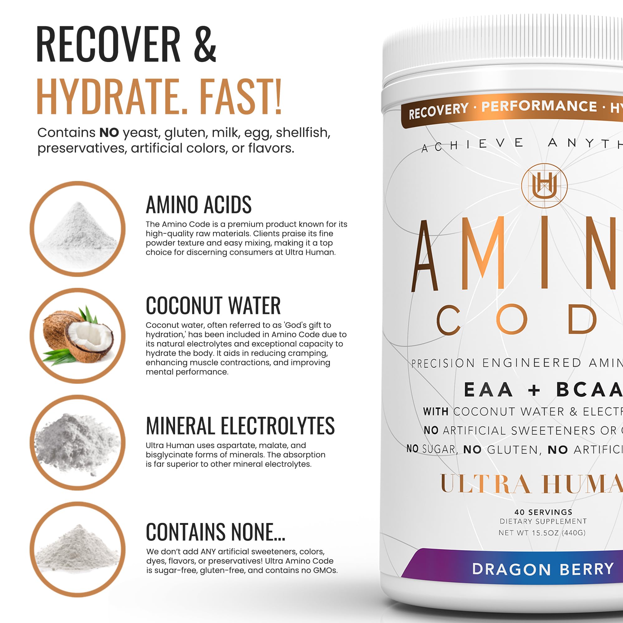 Amino Code Dragonberry powder in water showing vibrant color and dissolve.