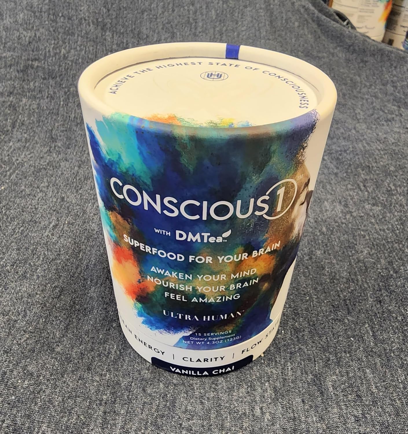 Ultra Human Conscious1 packaging box with 30 servings for convenience.