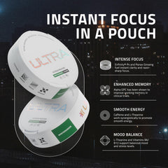 Open Wintergreen pouch reveals portable, on-the-go design.