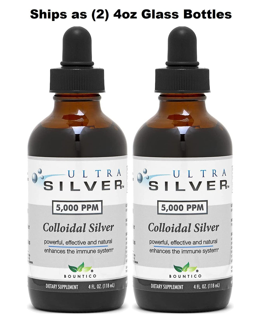 Ultra Silver dropper bottle showing easy access for controlled use.