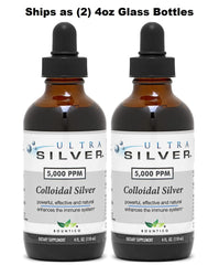 Ultra Silver dropper bottle showing easy access for controlled use.