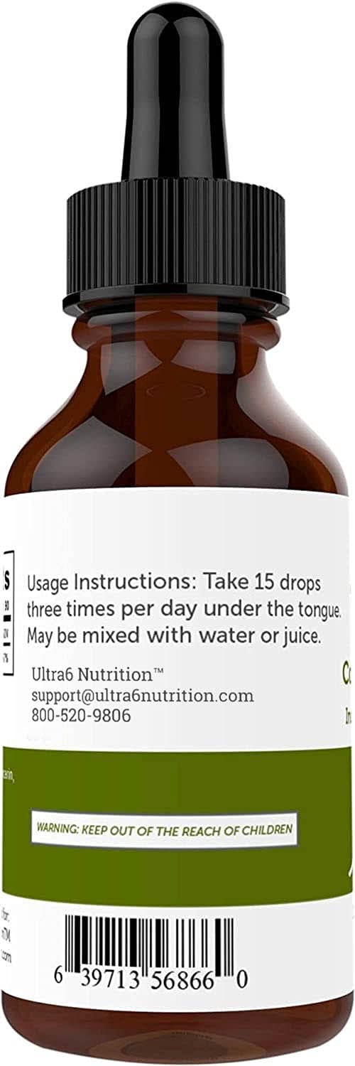 Ultra6 B12 Sublingual Drops under the tongue for fast absorption.