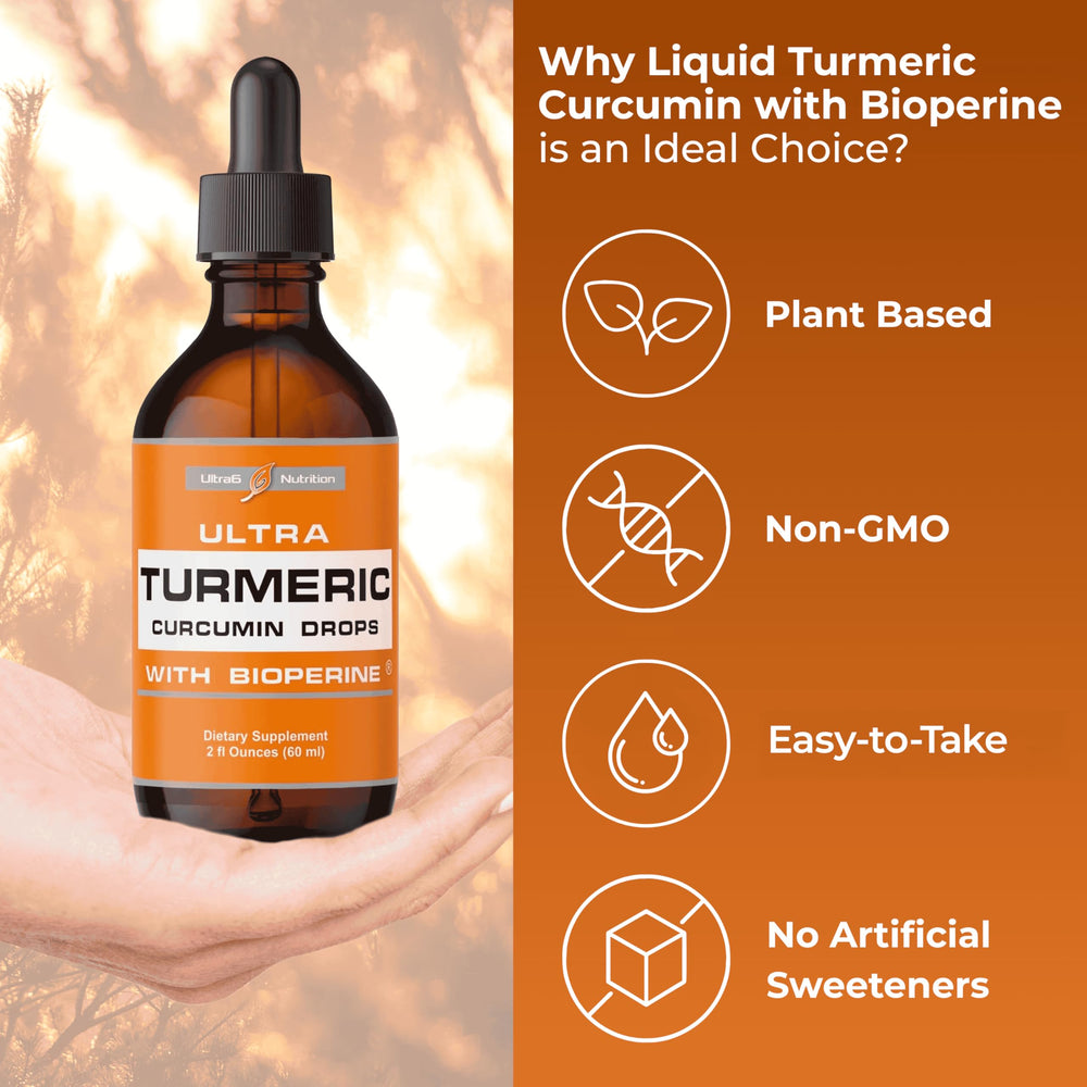 Ultra6 Nutrition drops poured into a glass for convenient drink additions