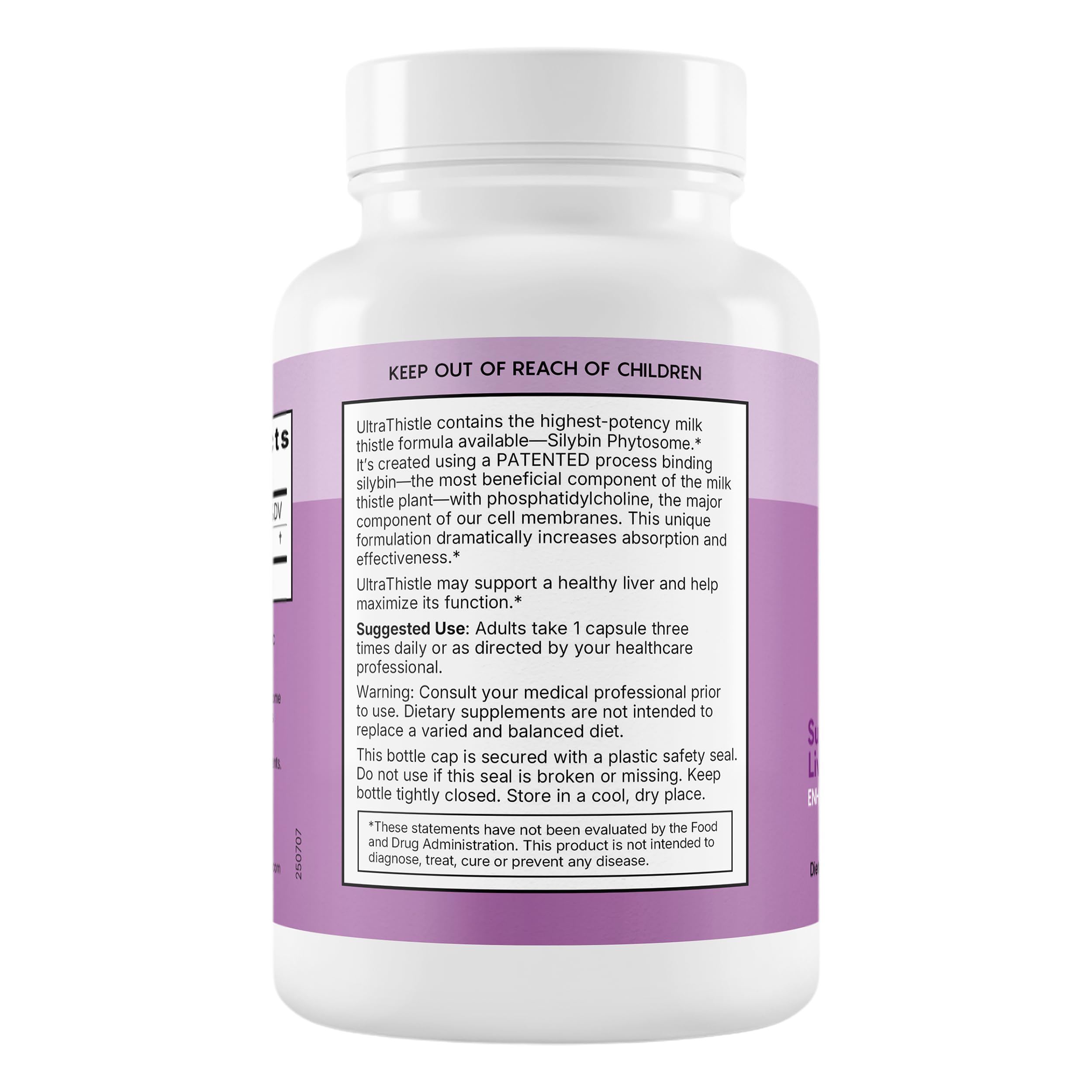 Ultrathistle silybin phytosome absorption illustration highlighting enhanced uptake.