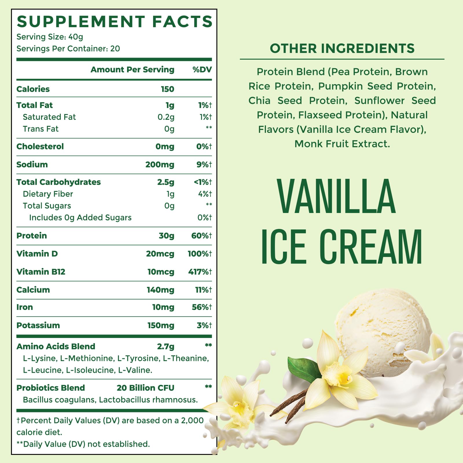Ultraverixian vanilla latte with protein powder for flavor and versatility.