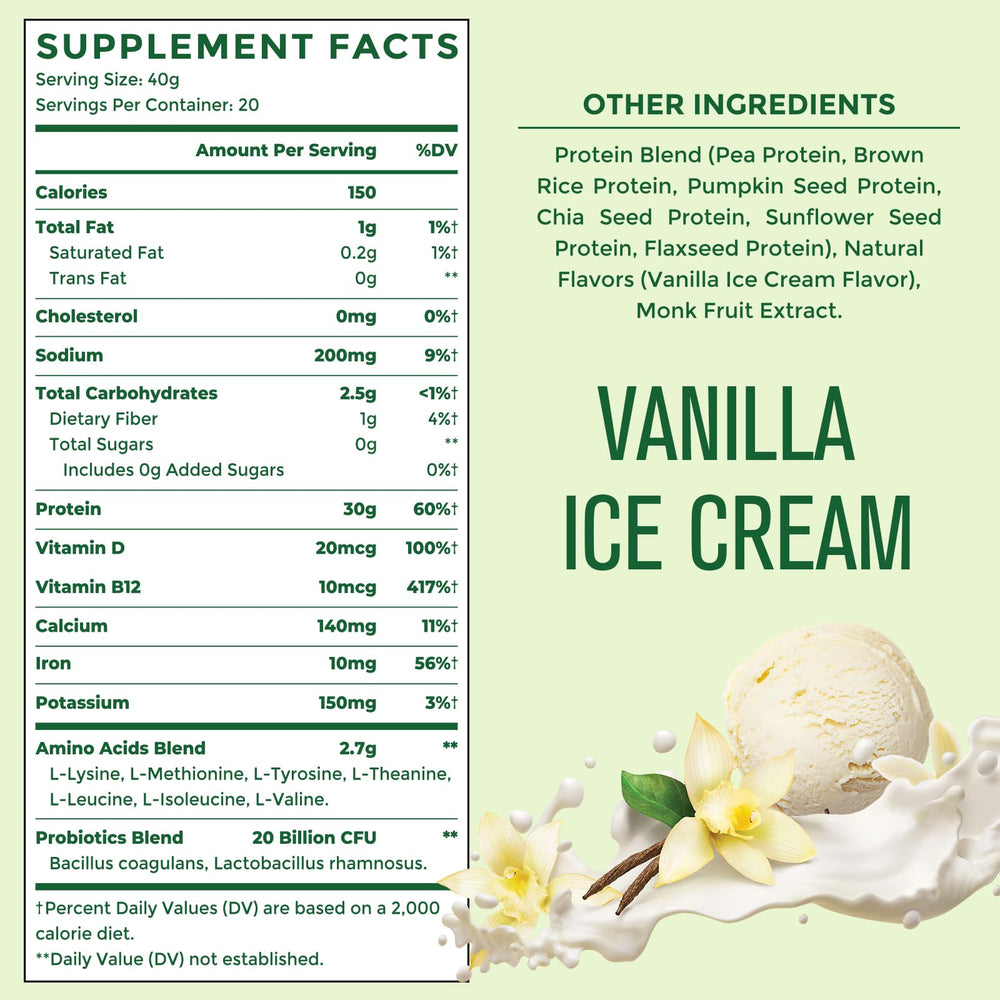 Ultraverixian vanilla latte with protein powder for flavor and versatility.