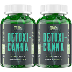 Ultraverixian Detox Cleanse Gummies bottle close-up highlighting liver detox support