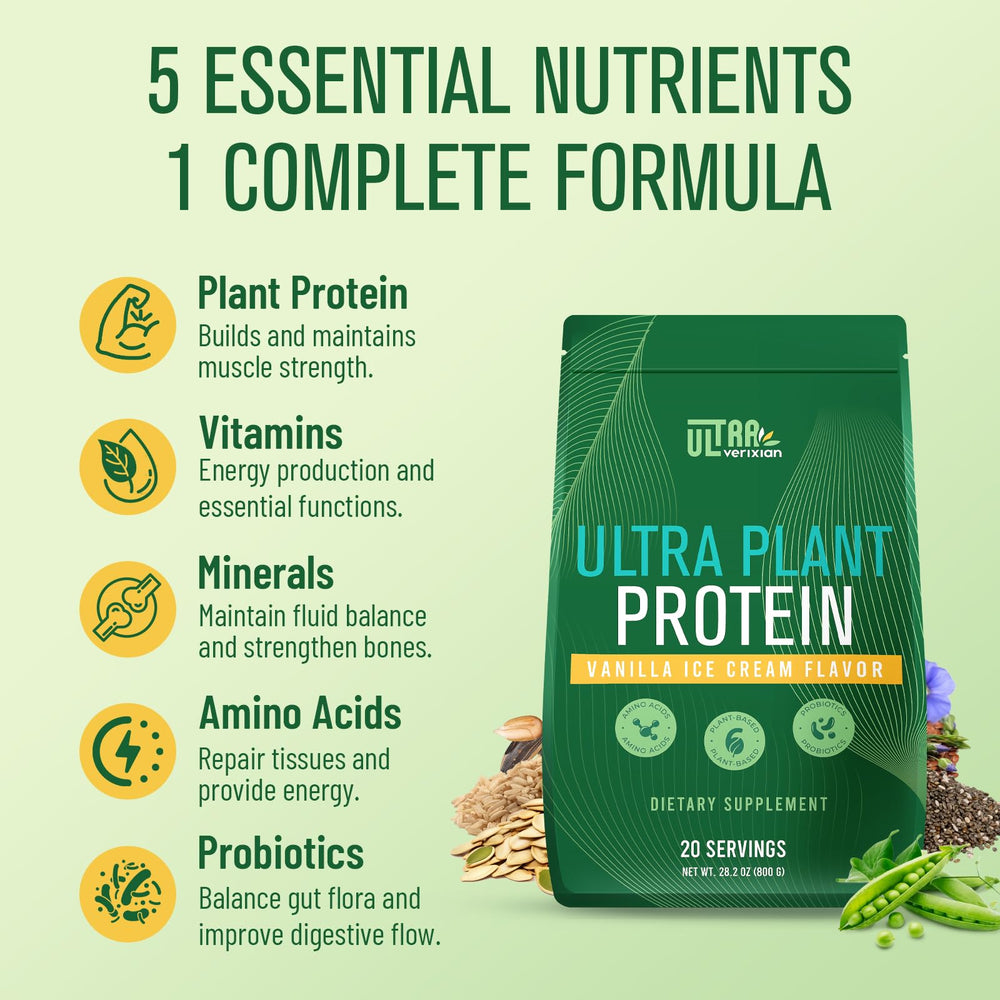 Ultraverixian protein powder scoop measuring a 30g serving.
