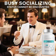 UltraViat hydrogen tablets release 12 ppm hydrogen for potentially enhanced hydration.