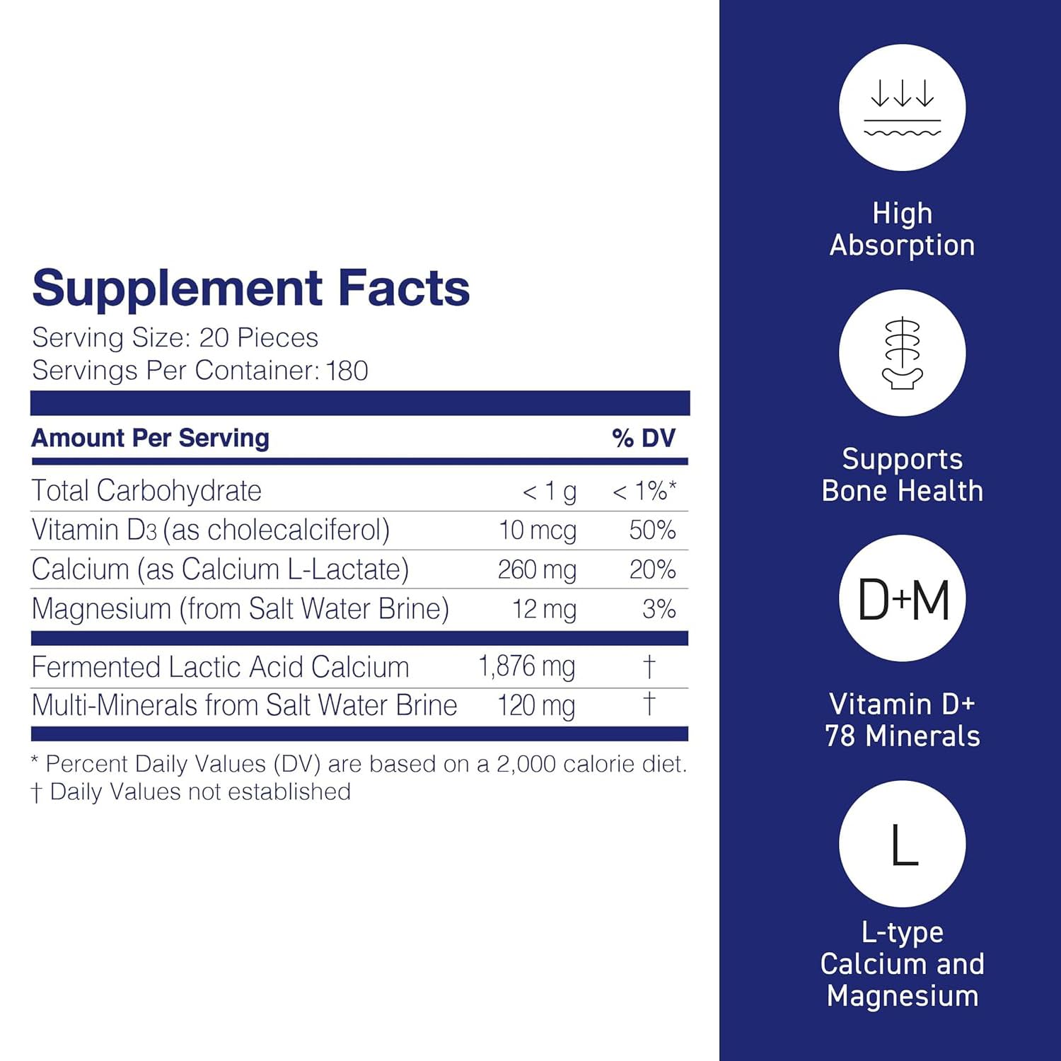 Long-lasting Umeken L-Cal bottle with 3,600 balls for extended supply.
