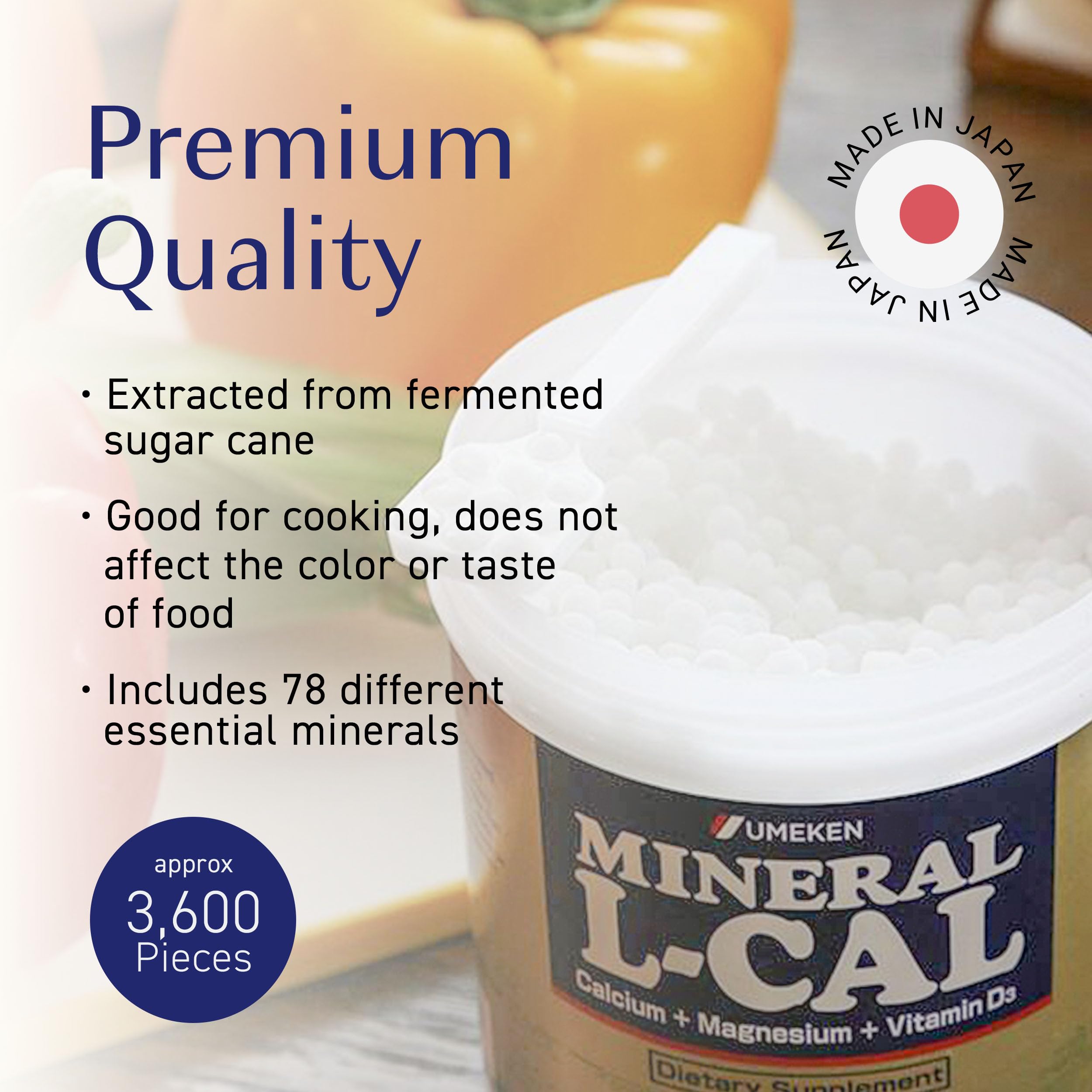 Minerals from Great Salt Lake used in Umeken L-Cal formulation.