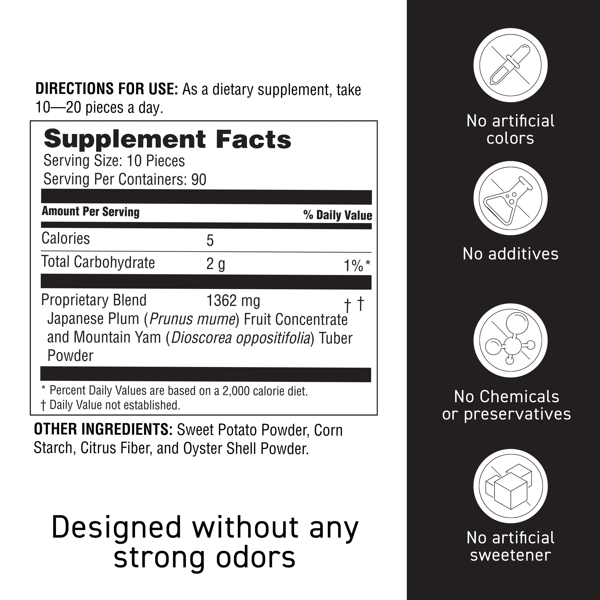 Umeken Plum Ball EX with water, easy daily consumption.