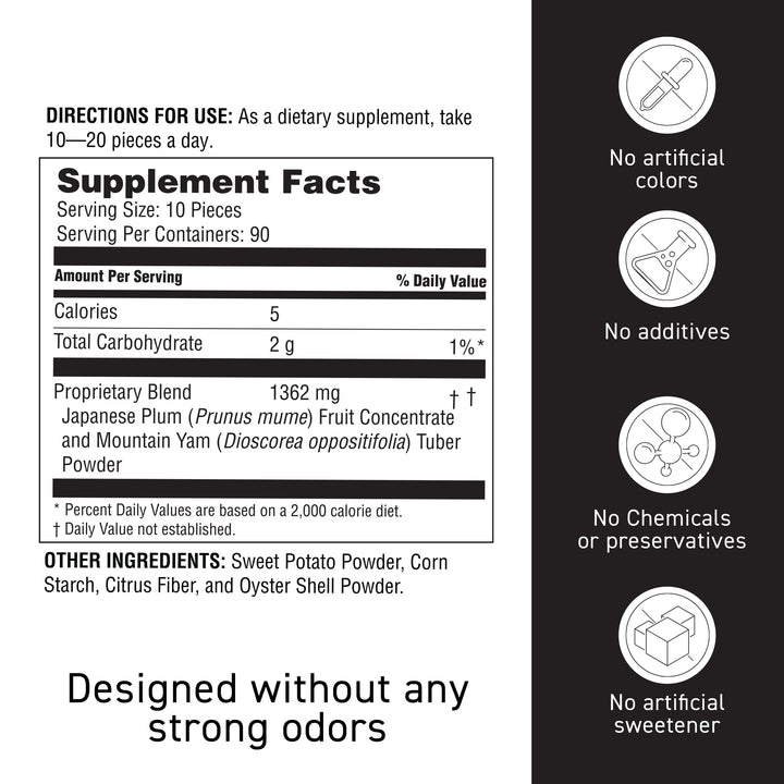 Umeken Plum Ball EX with water, easy daily consumption.